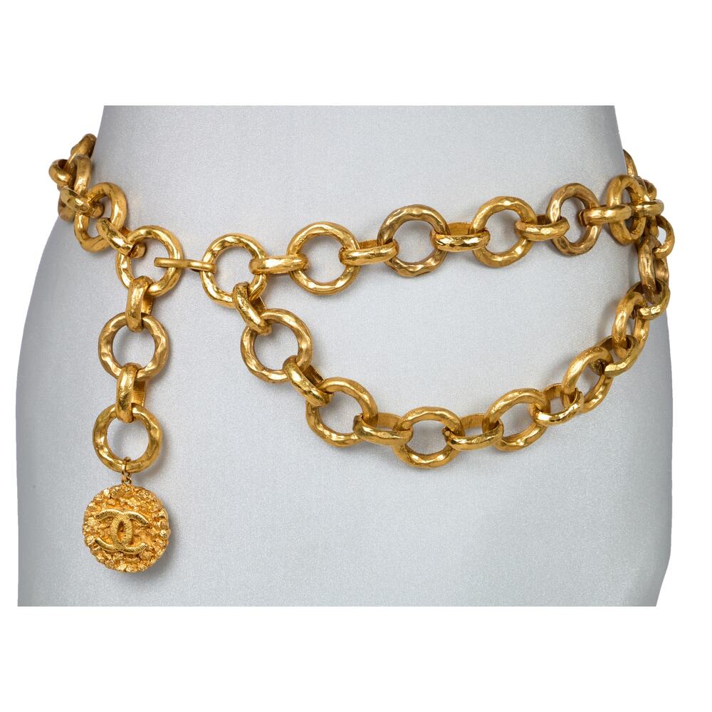 Chanel by Karl Lagerfeld gilt chain belt